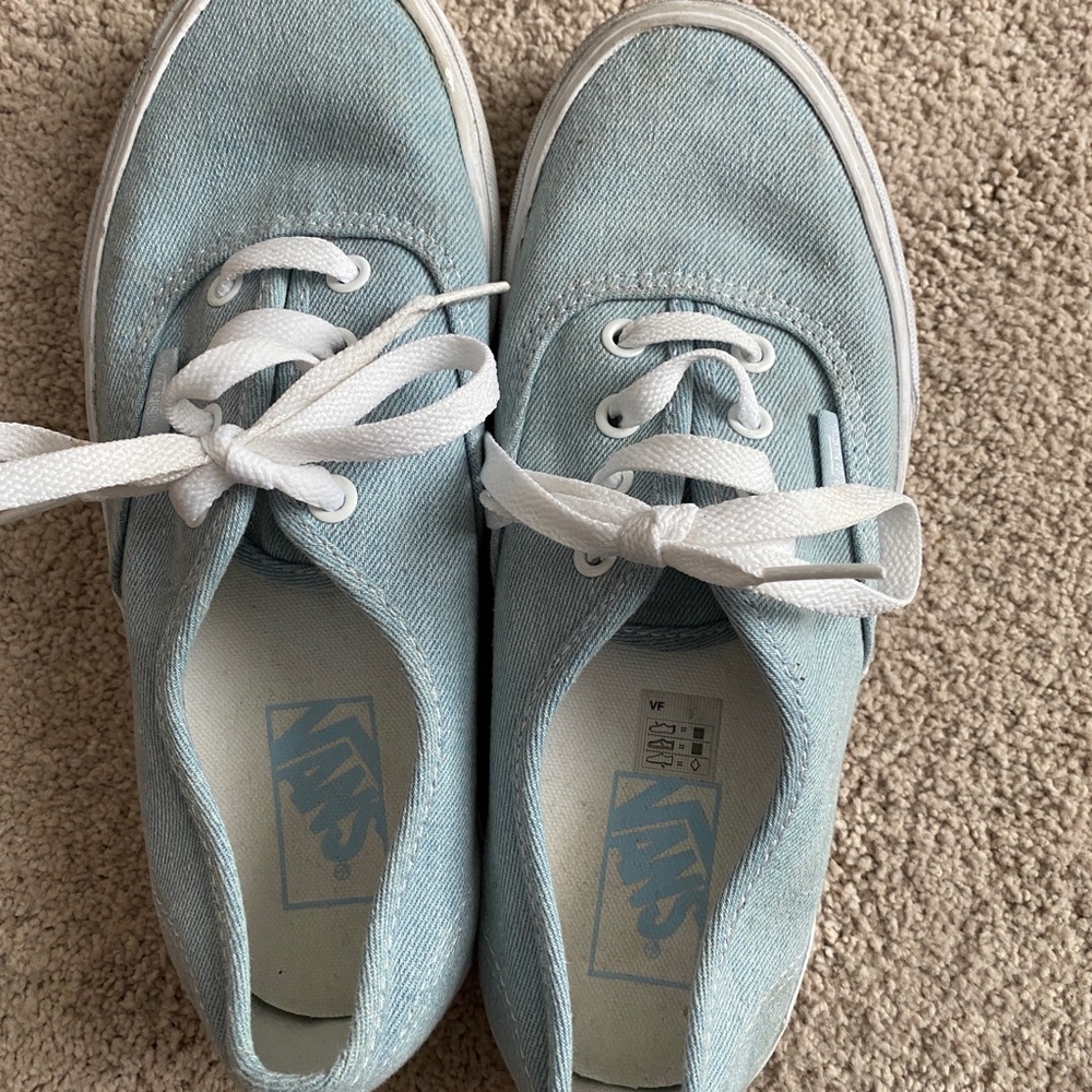Light denim Vans